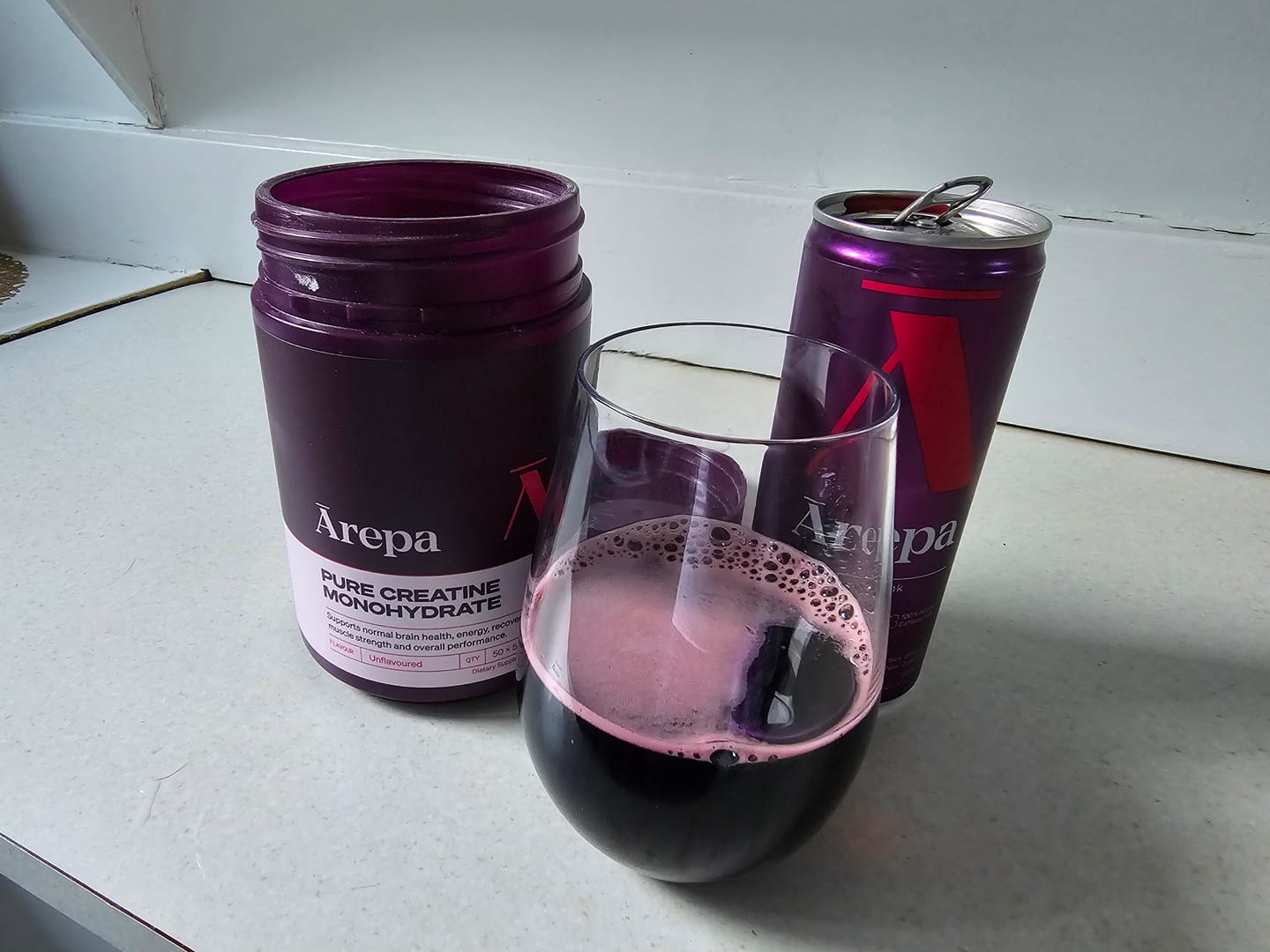 Customer photo review of Pure Creatine Monohydrate
