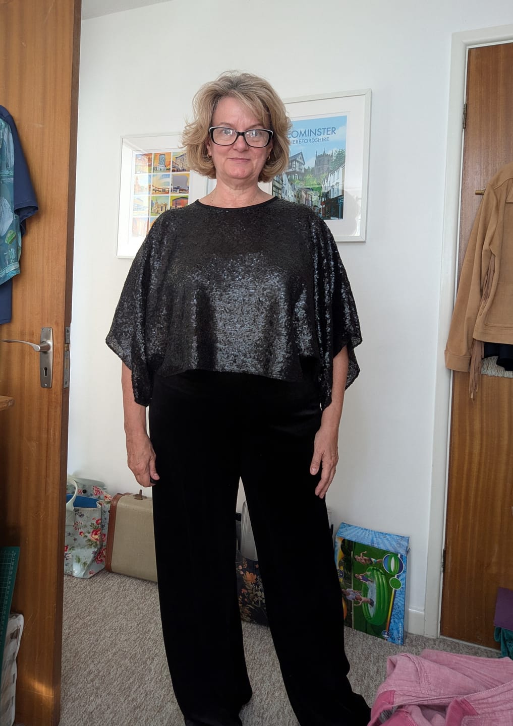 Customer photo review of Smooth Luxe Stretch Velvet Fabric