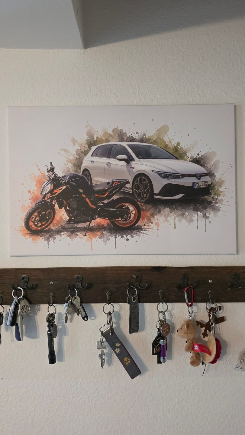 Customer photo review of Euer Foto als Kunstwerk – mit Live-Vorschau, als Poster oder Leinwand