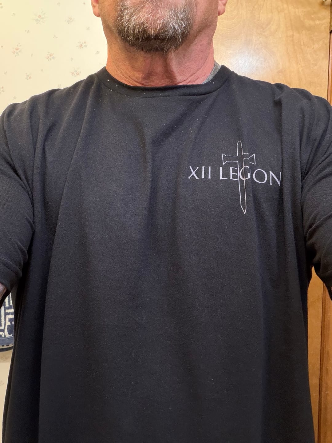 Customer photo review of ISAIAH 6:8 T-shirt