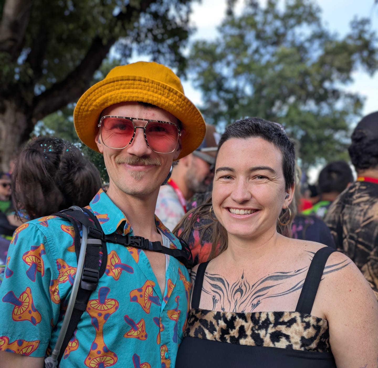 Customer photo review of Vintage 1990’s Leopard Black Tank Top - M/L