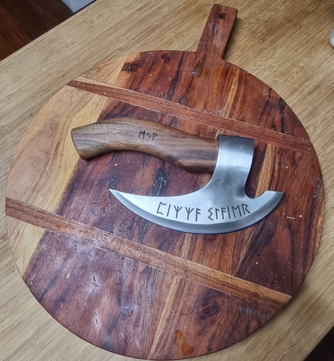 Customer photo review of The Viking Pizza Cutter