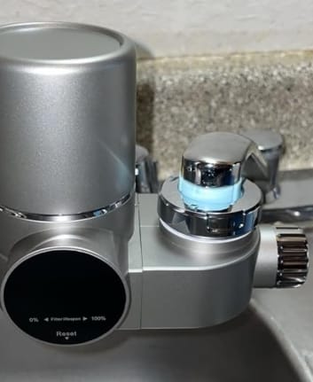Customer photo review of PureGlow — The UV Faucet Filter for Clearer Skin
