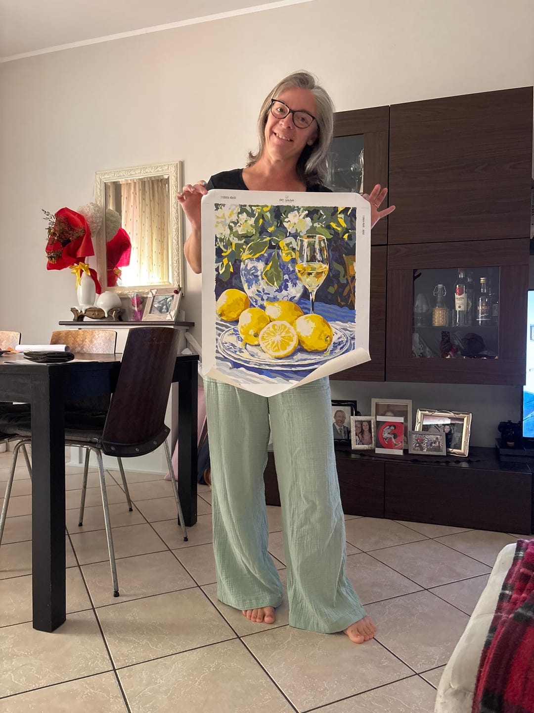 Customer photo review of Lemons and Wine | Paint by Numbers