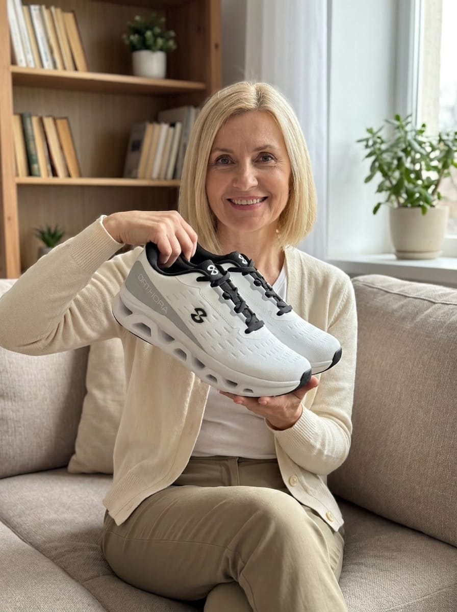 Customer photo review of Orthora™ Fly — 12-Hour Shift Shoes for All-Day Foot, Knee & Back Pain Relief