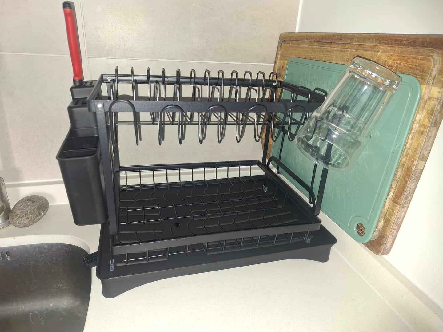 Customer photo review of Escurridor De Platos 2 Niveles Secaplatos Multifuncional