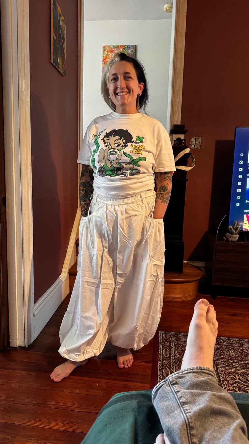 Customer photo review of Hanbok Balloon Pants