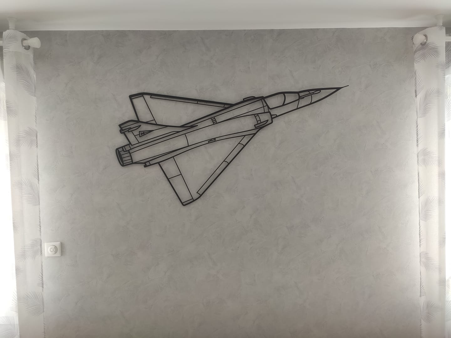 Customer photo review of Mirage 2000C 1984 Angle Silhouette Metal Wall Art