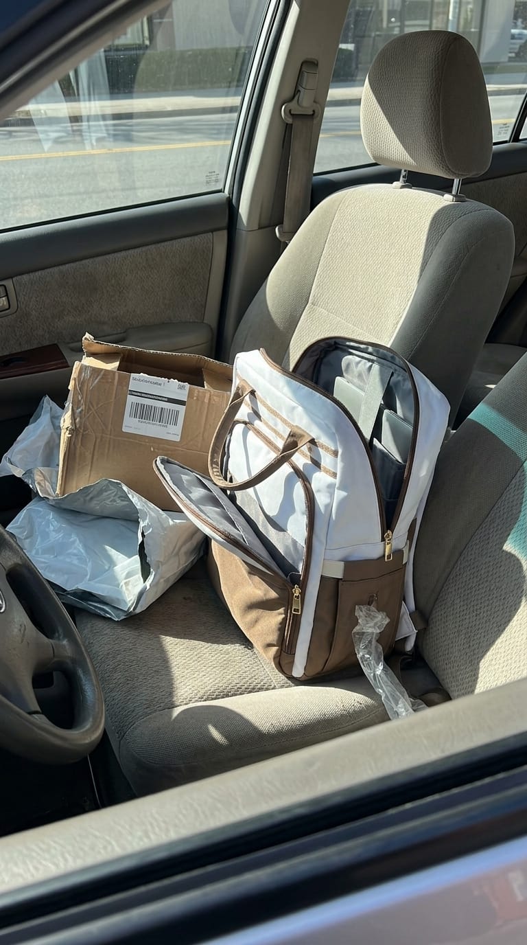 Customer photo review of 4-in-1 Backpack with Lunch Bag