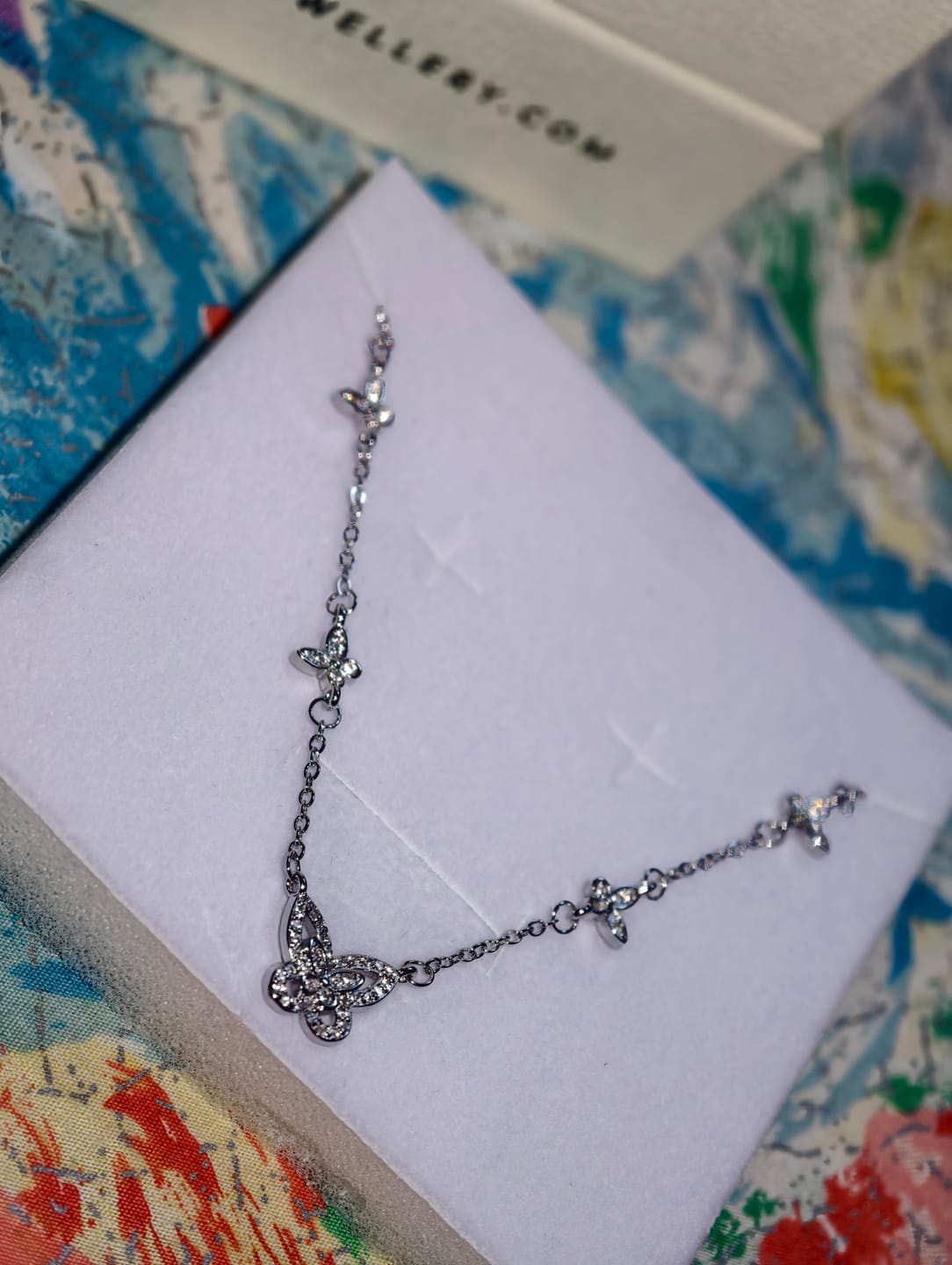 Customer photo review of Aria Butterfly Necklace