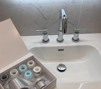 Customer photo review of PureGlow — The UV Faucet Filter for Clearer Skin