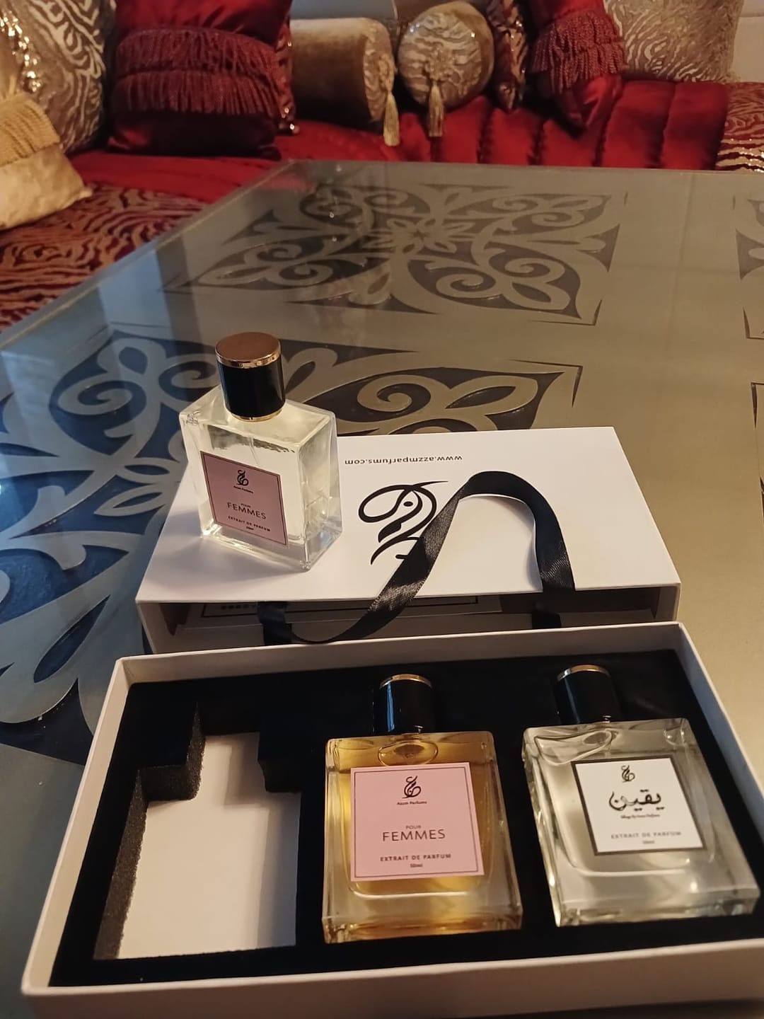 Customer photo review of Pack AZZM – 3 PARFUMS AU CHOIX