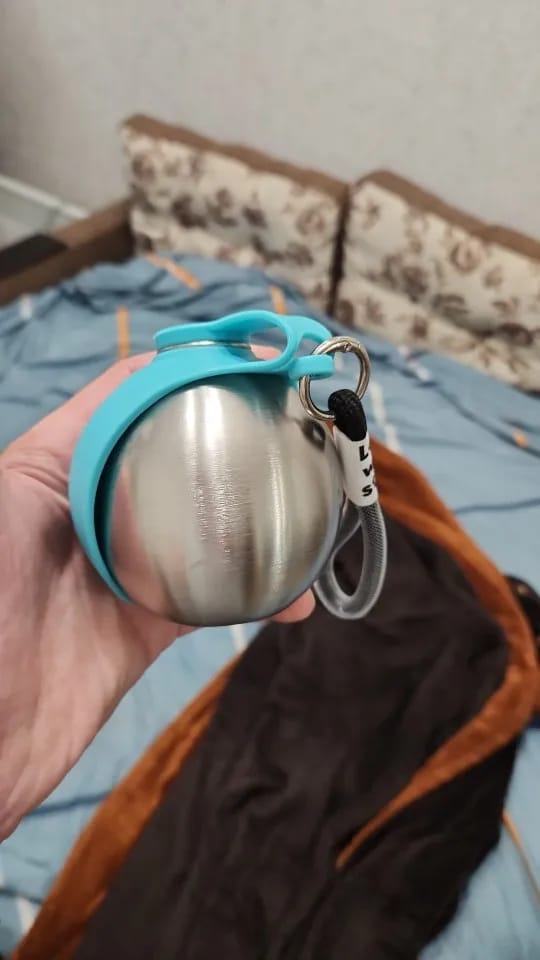 Customer photo review of 2-In-1 Portable Dog Water Bottle