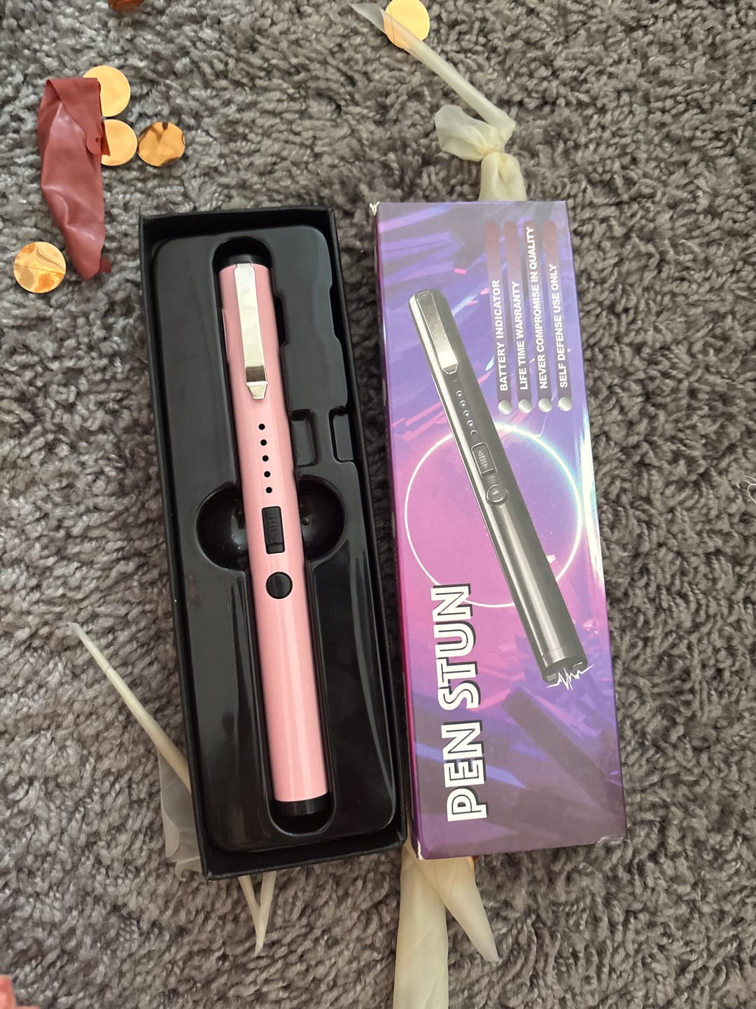 Customer photo review of High Power Stun Gun Self Defense Device Pen Shaped For Sale