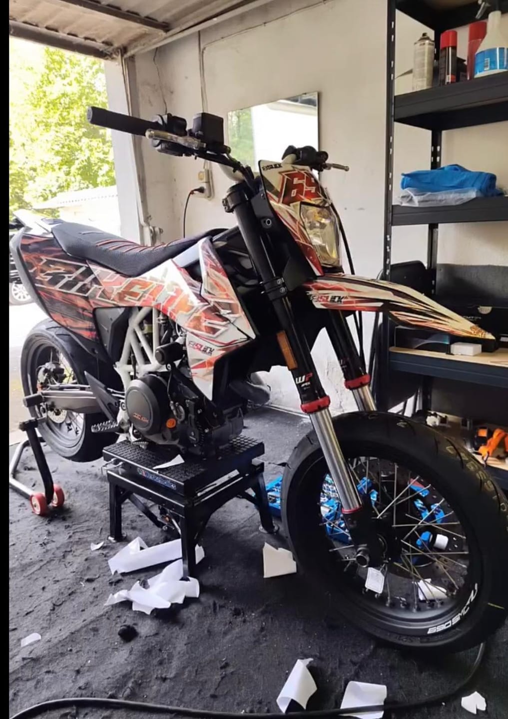 Customer photo review of NEW! FADED BIKELIFE - GRAPHICS KIT