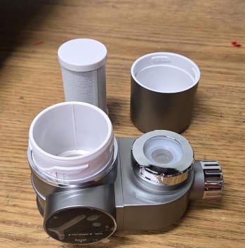 Customer photo review of PureGlow — The UV Faucet Filter for Clearer Skin