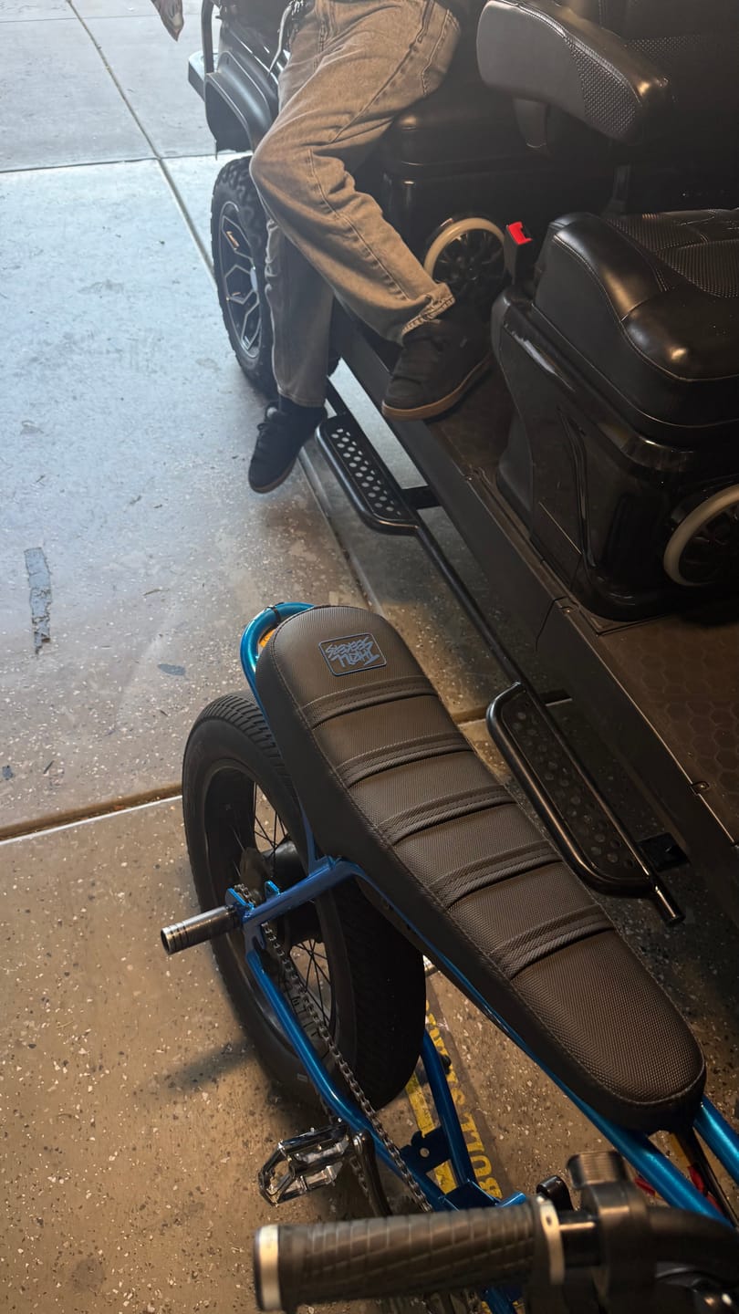 Customer photo review of Custom Seat Cover: Super73 Z Series