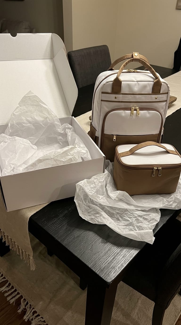Customer photo review of 4-in-1 Backpack with Lunch Bag