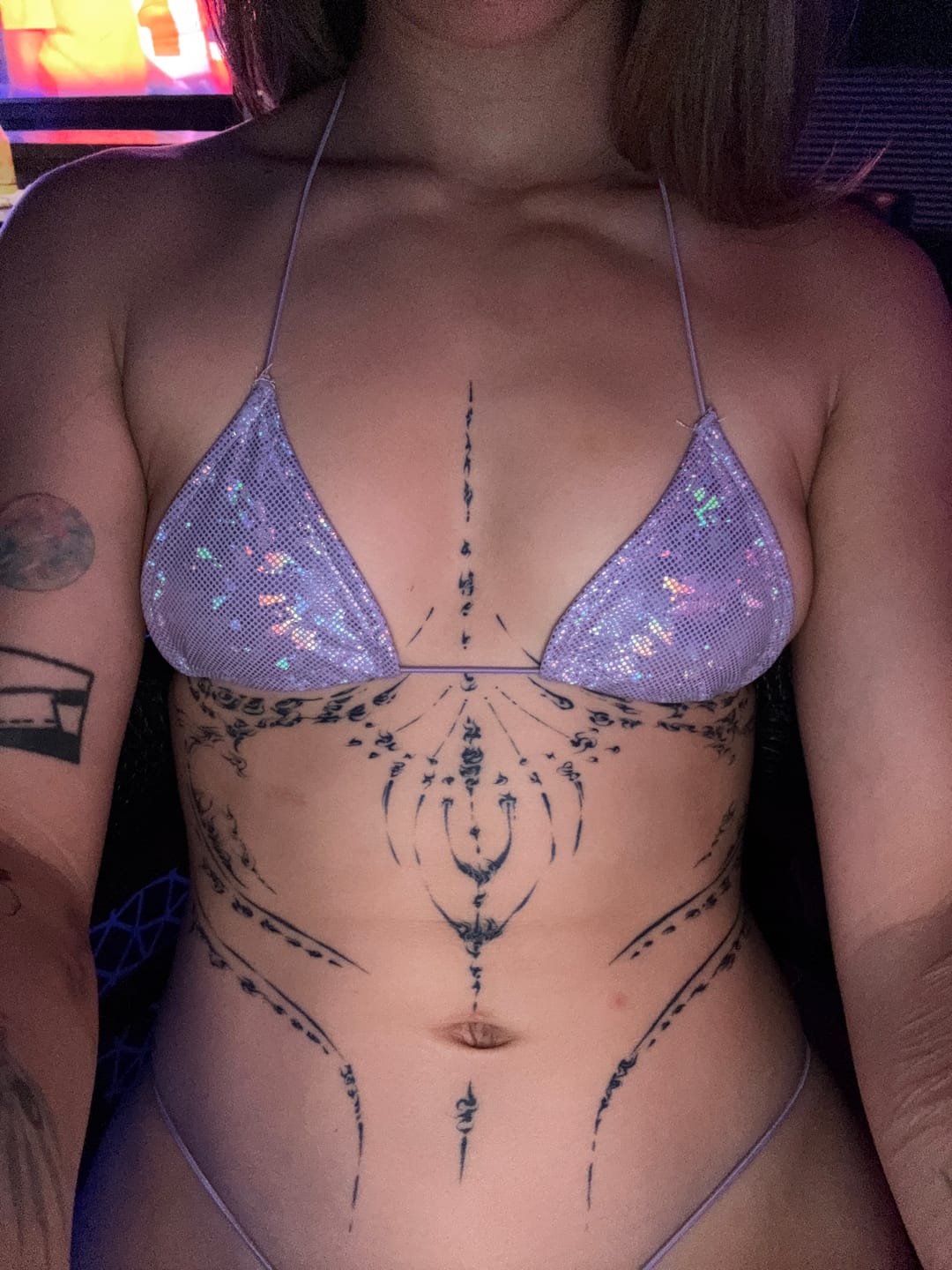 Customer photo review of ACE Tieable Microkini: Halo Lavender