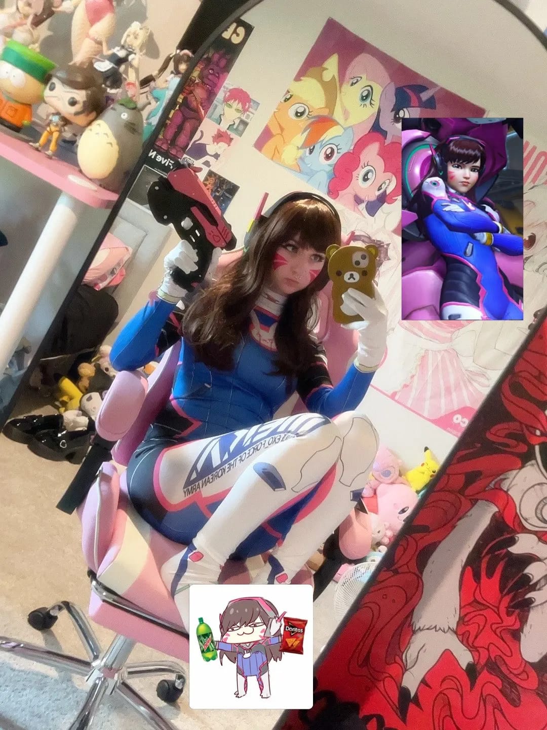 Customer photo review of D.Va Overwatch Cosplay Costume