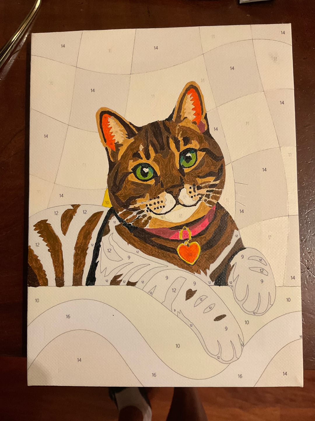 Customer photo review of 6 Mini Paintings - Feline Friends Set