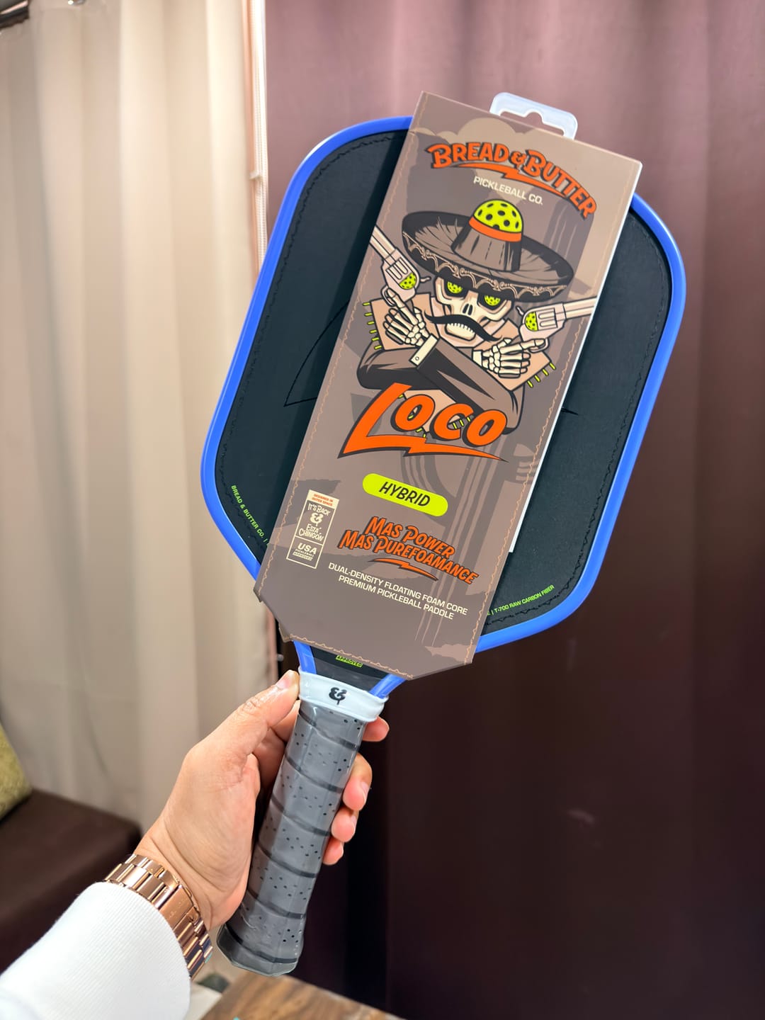 Customer photo review of The Loco 16mm Pickleball Paddle Hybrid