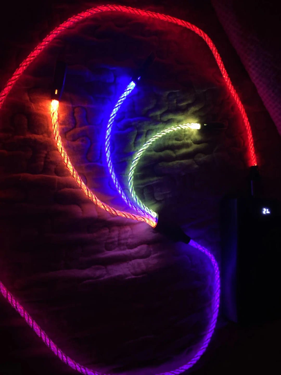 Customer photo review of Câble Chargeur RGB 66W - Recharge rapide et colorée