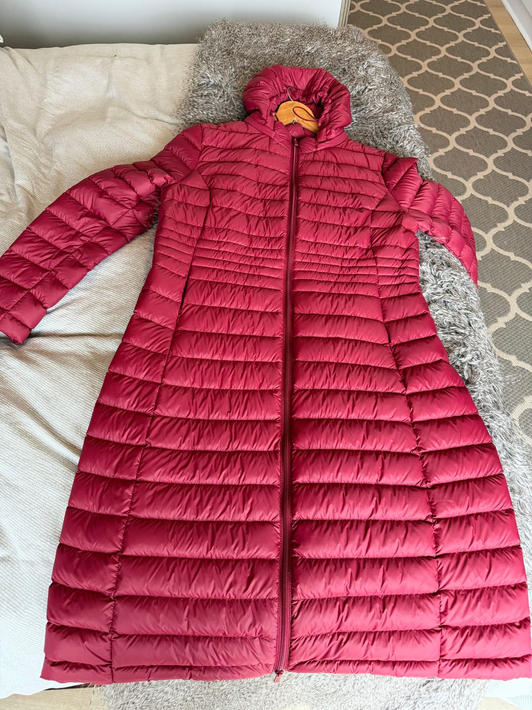 Customer photo review of Burgundy Ultra Parka