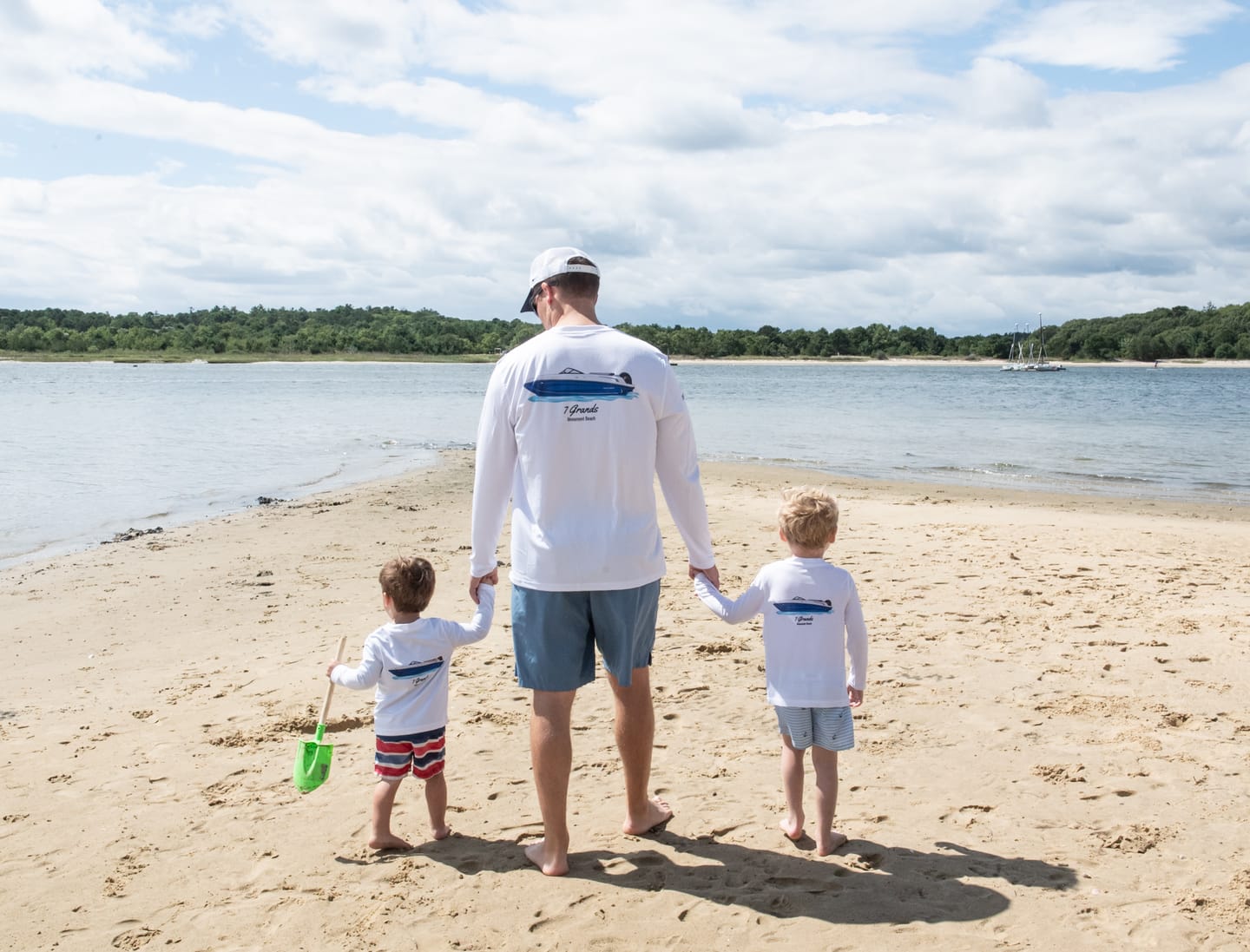 Customer photo review of Toddler Dri-Fit Custom Boat Shirts