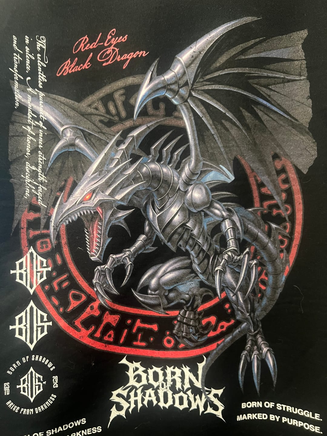 Customer photo review of Yu-Gi-Oh! 'Dark Red-Eyes Black Dragon' T-Shirt