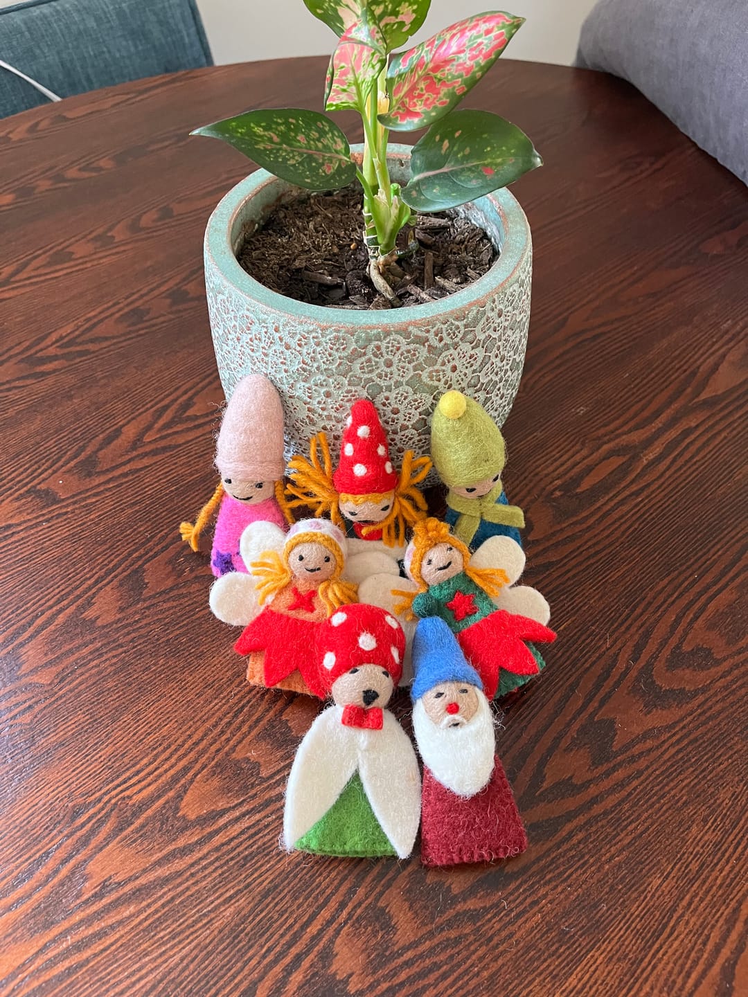 Customer photo review of Fairies & Gnomes Finger Puppet Set