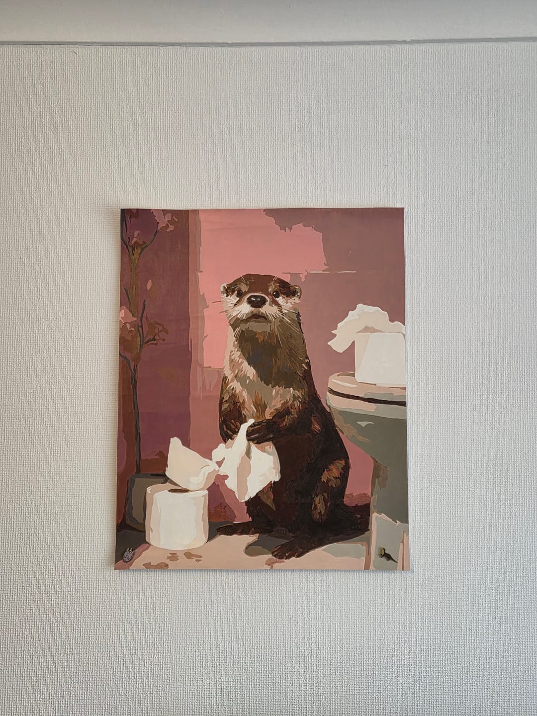 Customer photo review of Reading Pigeon | Paint by Number
