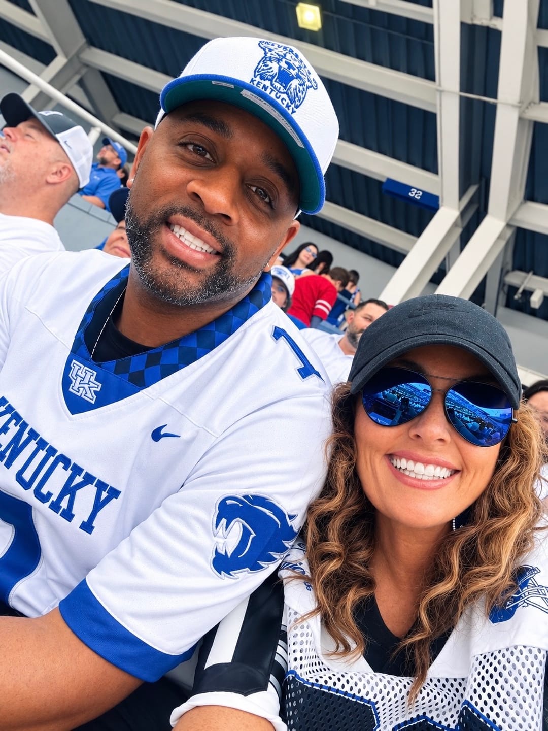 Customer photo review of #1 Kentucky Wildcats Game Jersey - White