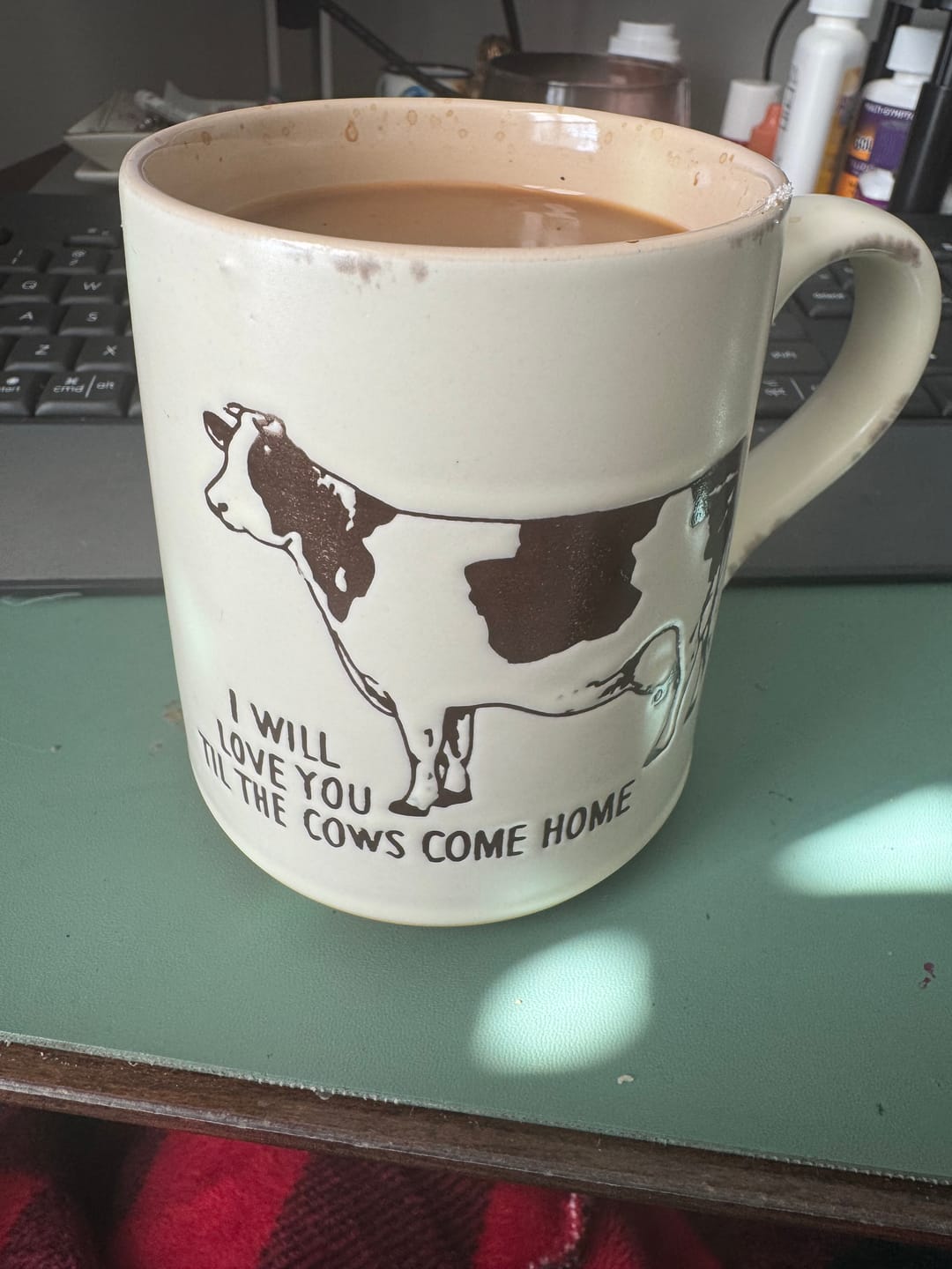 Customer photo review of Ranch Cow 18oz Mug