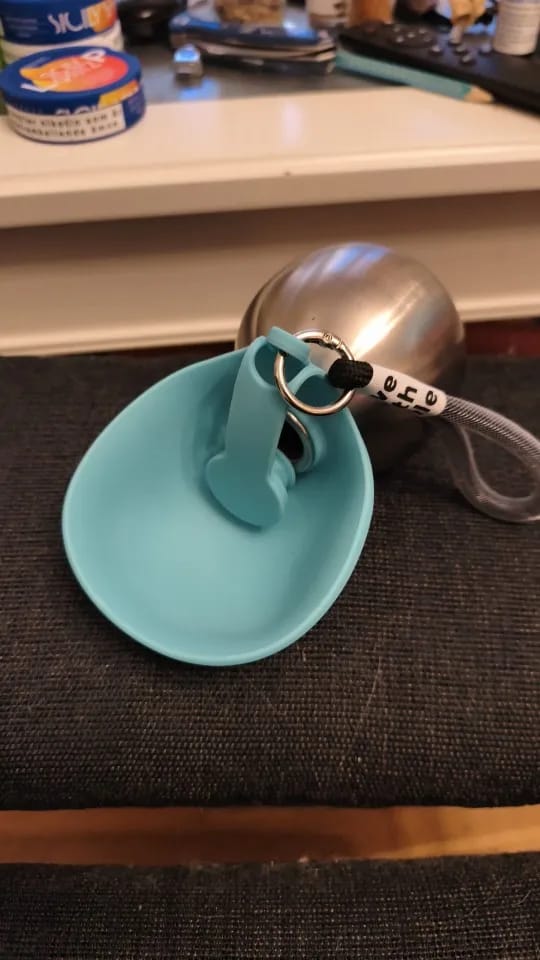 Customer photo review of 2-In-1 Portable Dog Water Bottle