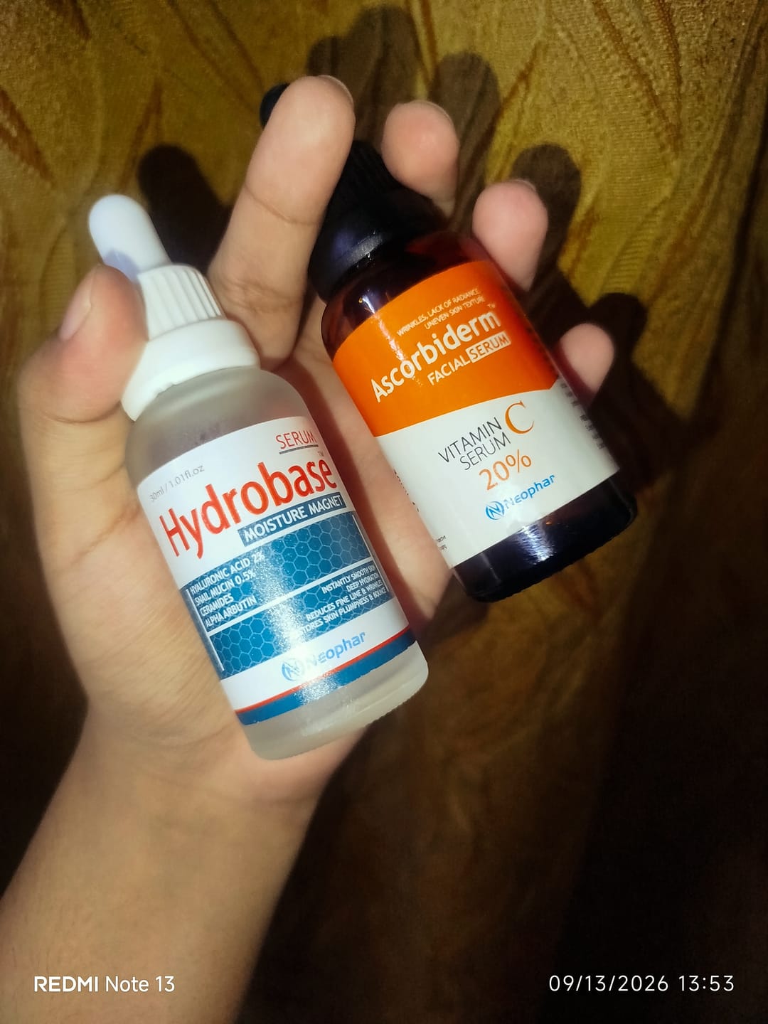Customer photo review of Hydrobase Serum