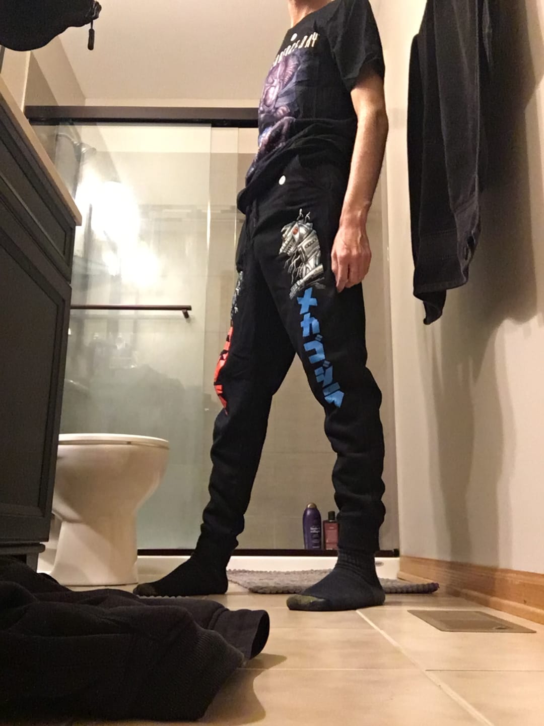 Customer photo review of GODZILLA VS. MECHAGODZILLA: DOPPELGANGER - JOGGER SWEATPANTS