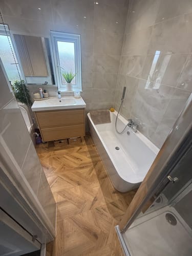 Customer photo review of Fairford 1700 Back To Wall Double Ended Freestanding Bath