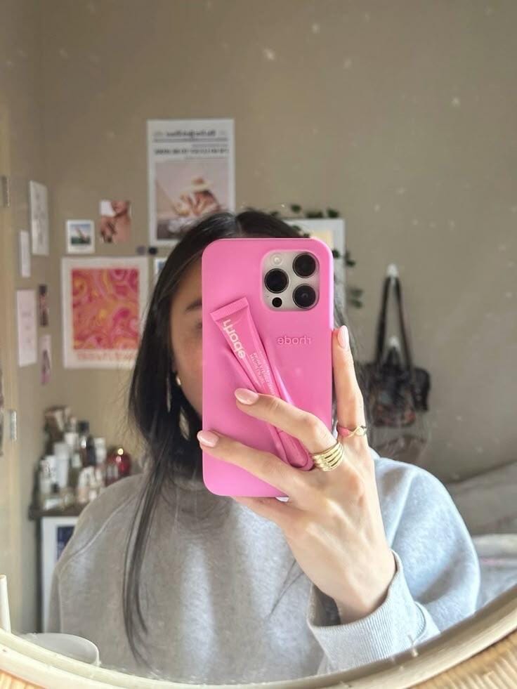 Customer photo review of Rhode Phone Case Rose