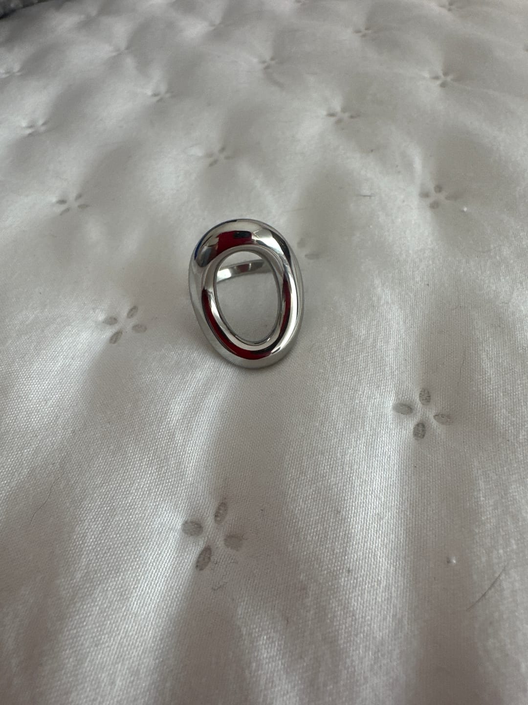 Customer photo review of Anillo Oval Plata