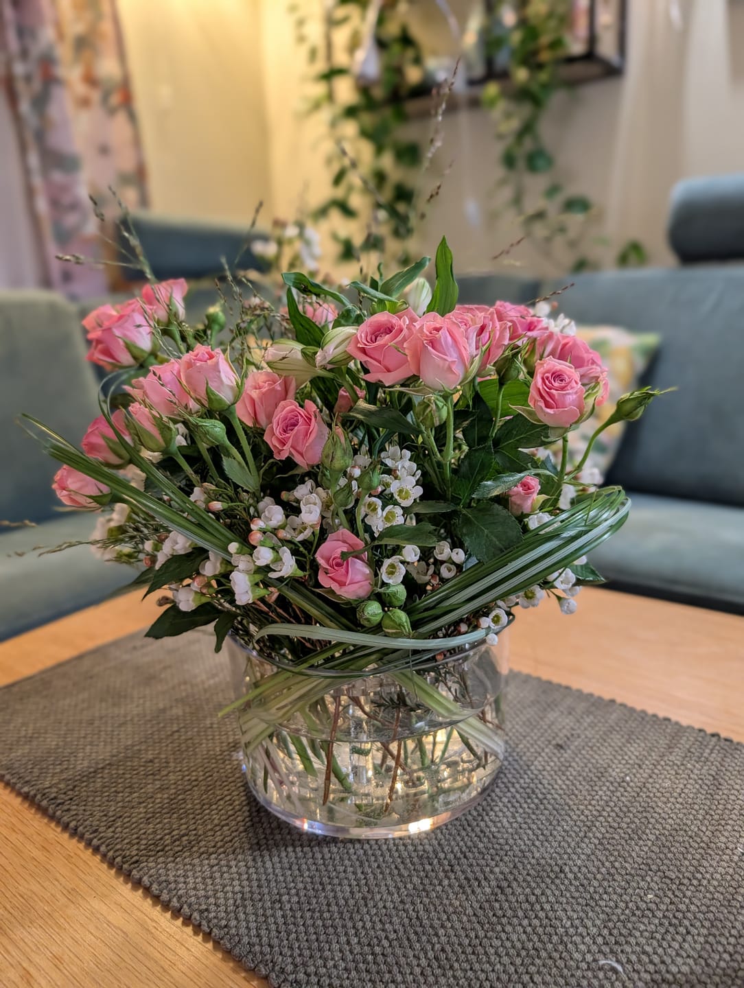 Customer photo review of Acrylic cylinder vase - Tall