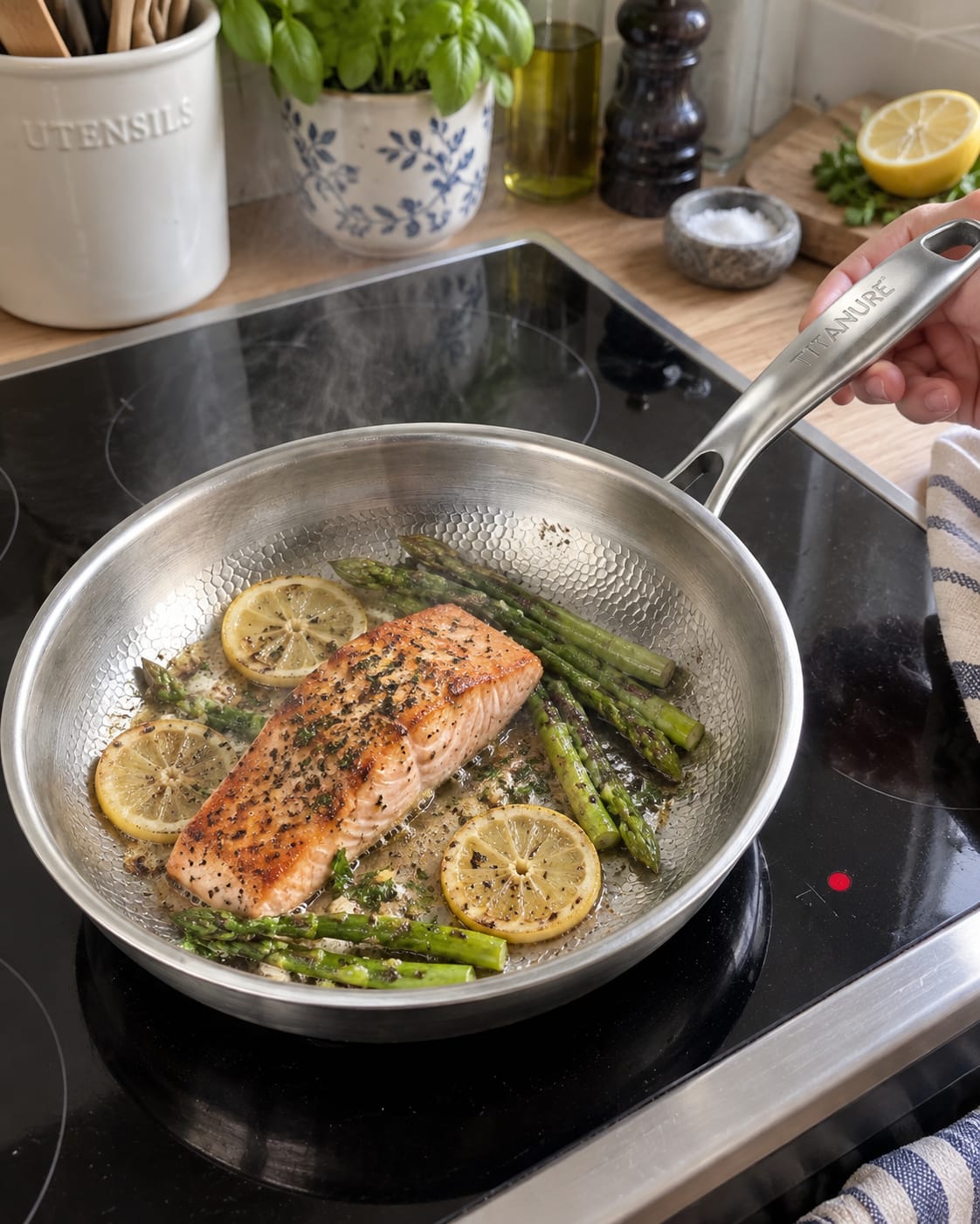 Customer photo review of Titanure™ 100% Pure Titanium Frying Pan