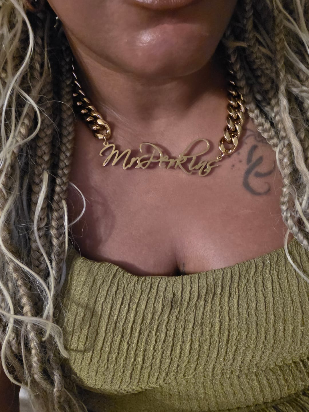 Customer photo review of Custom | Adorn Cuban Necklace (16mm)