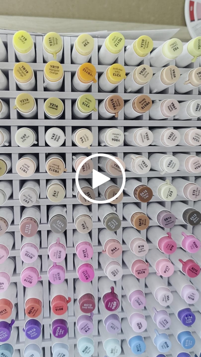 Customer video review of Ohuhu Honolulu 36 Skin Tone Colors Dual Tips Portrait Alcohol Art Markers (New Color Codes)