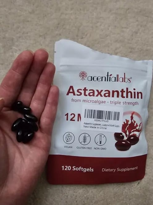 Customer photo review of Astaxanthin 12mg Softgels