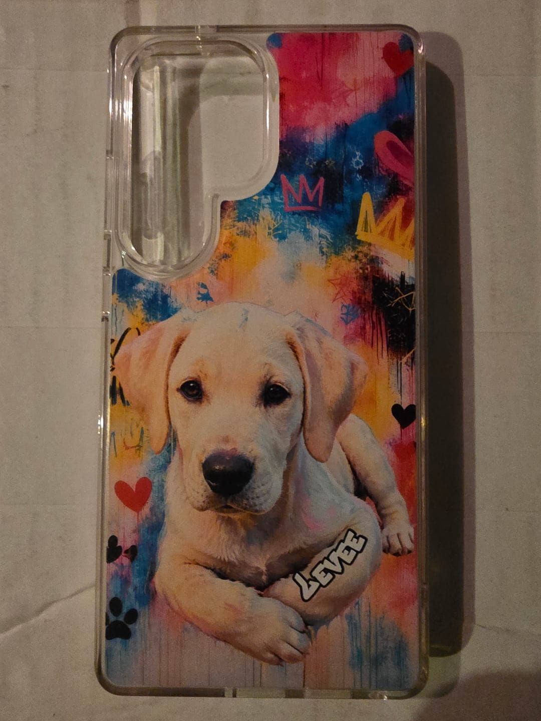 Customer photo review of Graffiti - Personalized Phone Case