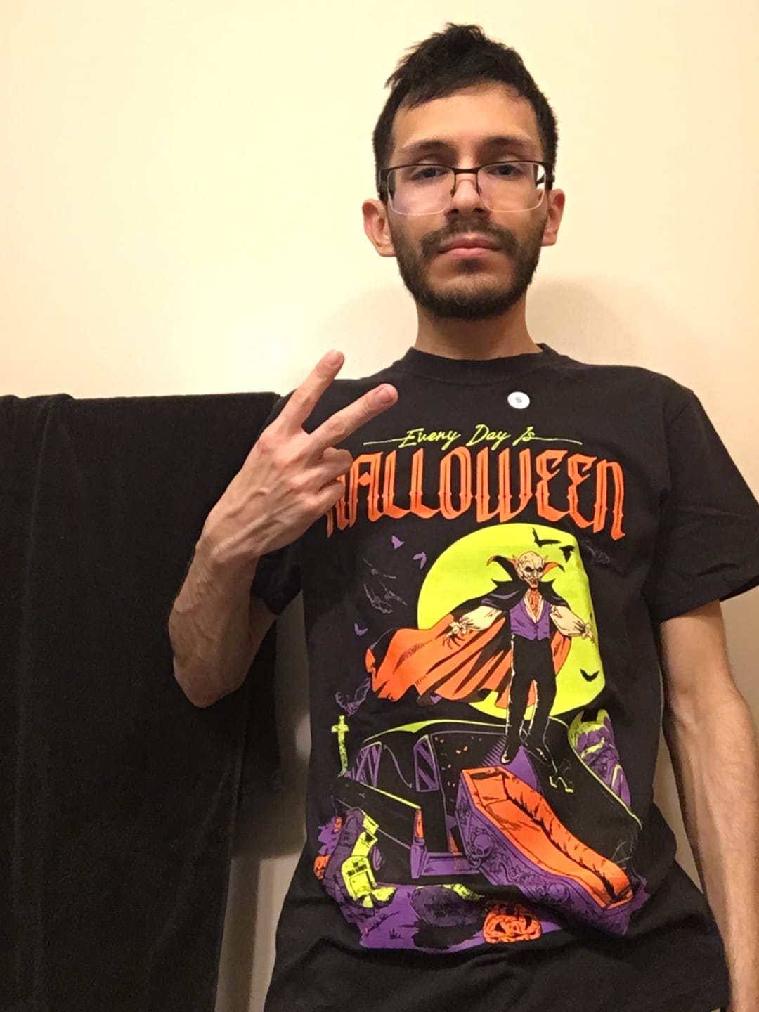Customer photo review of EVERY DAY IS HALLOWEEN 2025 - T-SHIRT (COMFORT COLORS)