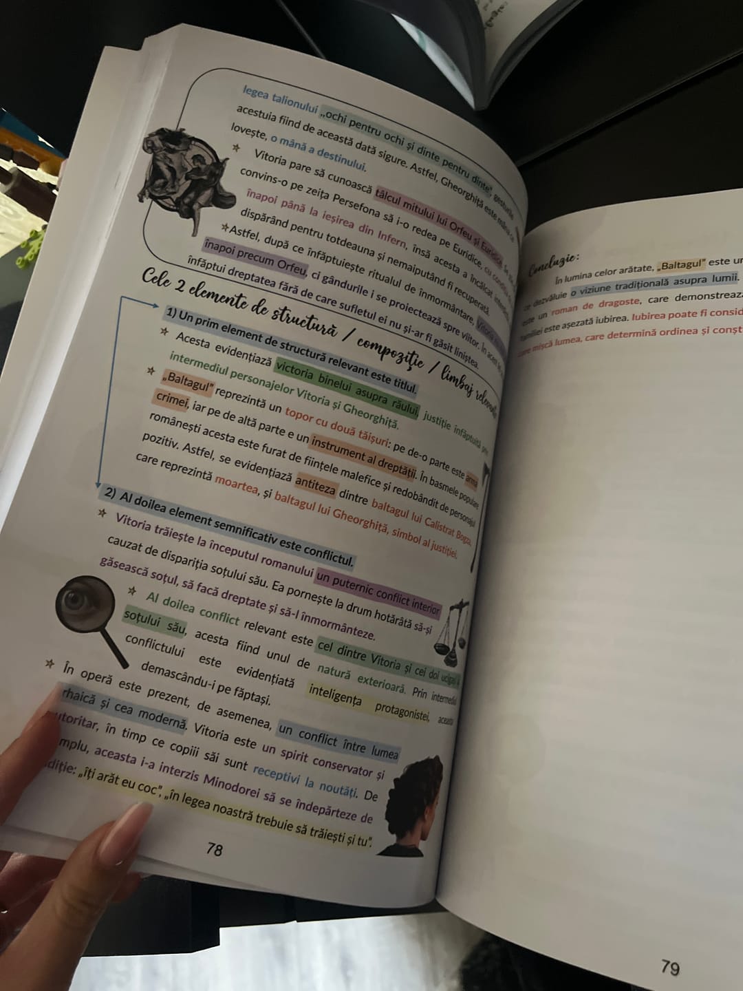 Customer photo review of Carte Română Bacalaureat Bacademia (temă și viziune, caracterizare, relație) - Ediția II