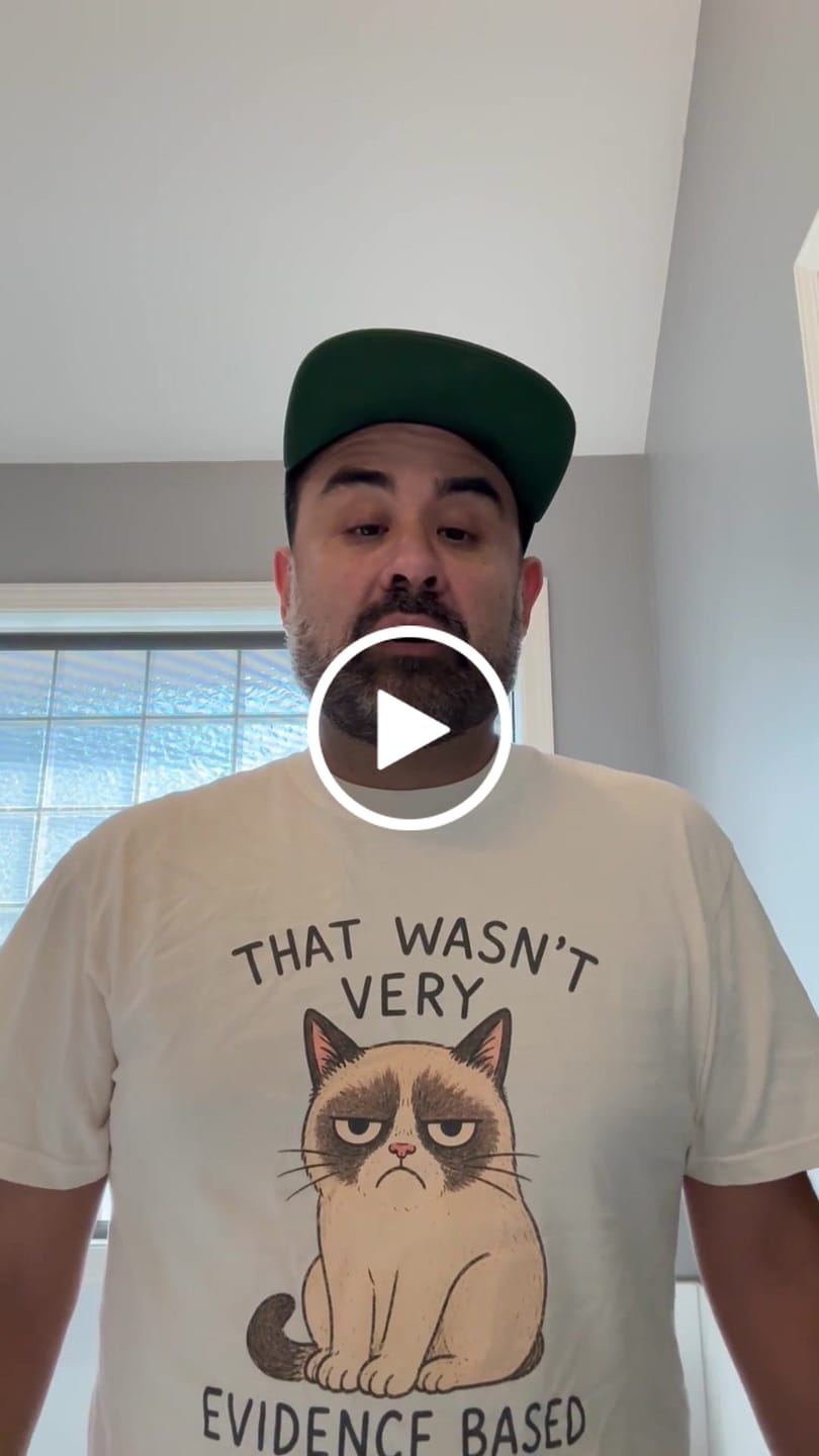 Customer video review of That Wasn't Very Evidence Based of You T-shirt