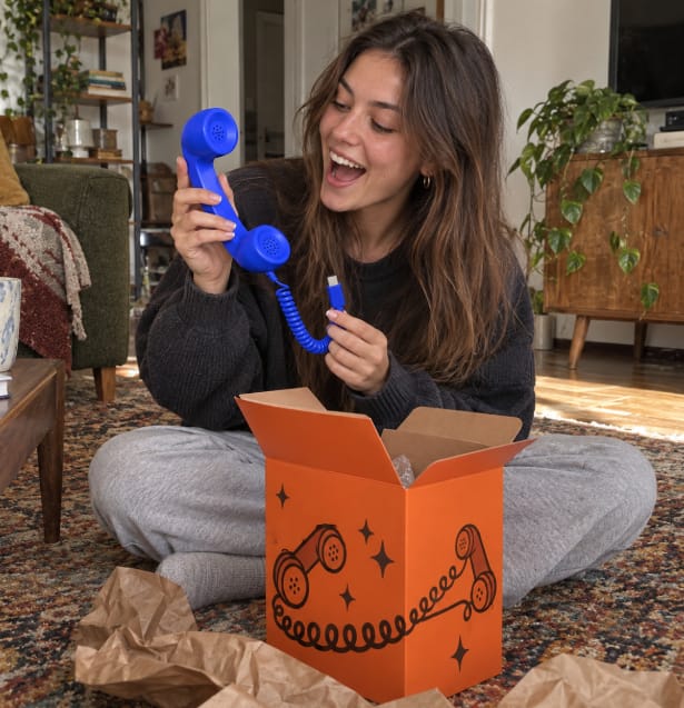 Customer photo review of Retro Ring™ Phone Handset